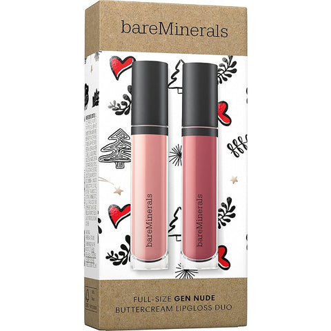 bareMinerals Full Size Gen Nude Buttercream Lip Gloss Duo