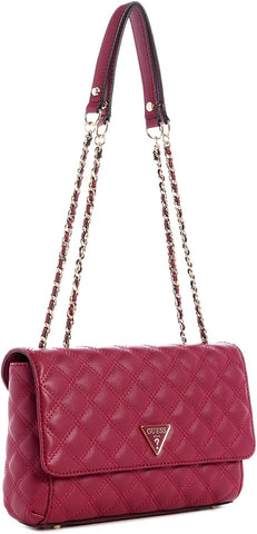 Guess EV767921 Women Cessily Flap Crossbody Plum