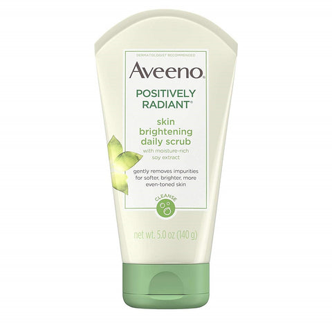 Aveeno Positively Radiant Skin Brightening Exfoliating Daily Facial Scrub 5 oz