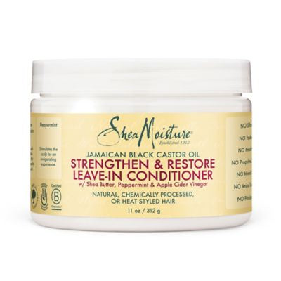 Shea Moisture Jamaican Black Castor Oil Strengthen & Restore Leave-In Conditioner 11oz-