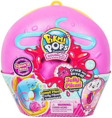 Pikmi Pops Surprise Dough Mystery Pack Scented Plush Donut Jelly Center Moose Toys Age 3+