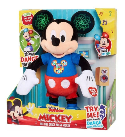 Disney Mickey Mouse Hot Dog Dance Break Mickey Plush Age 3+