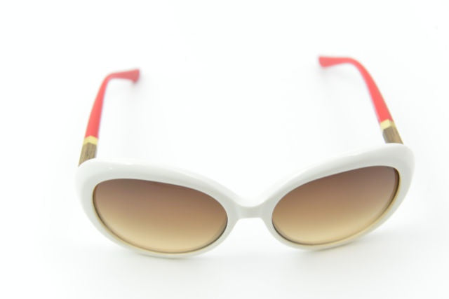 Tory Burch 9039 1467/13-Unisex Wood Detail Oversized Sunglass Ivory/Masai Red-GL