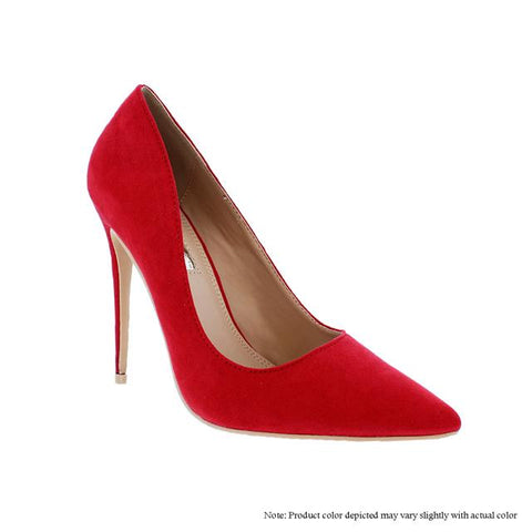Liliana KIMYE-3 Women Pointy Toe Heel Shoe Red-MT