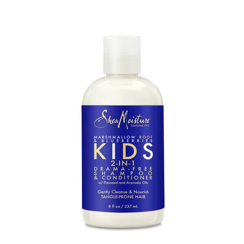 Shea Moisture Marshmallow Root & Blueberries Kids 2-IN-1 Drama-Free Shampoo & Conditioner 8oz