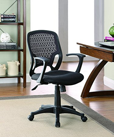 Coaster 800056 Mesh Task Chair with Gas Lift, Black Finish