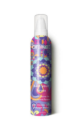 Amika Bust Your Brass Violet Leave-In Treatment Foam-GL/BB