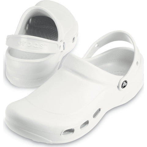 Crocs 10074-100-Specialist Medical Professionals Clogs Unisex Shoe Roomy Fit In White-MT