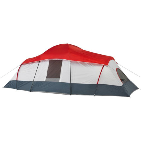 Ozark Trail 20' x 10' 3-Room Cabin Tent, Sleeps 9-10 Blue/Grey/Red