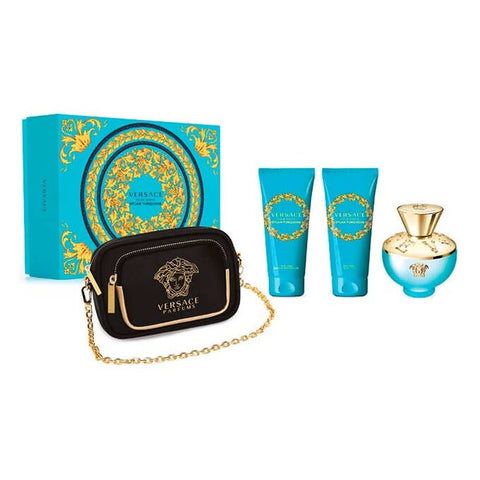 Versace Dylan Torquoise Eau De Toilette Spray 100ml Set 4 Pieces