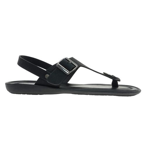 Aldo Rossini Everest-3 Men T-Strap Sandal Black-SHG