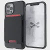 Ghostek Exec4 Black Leather Flip Wallet Case for Apple iPhone 12 Pro