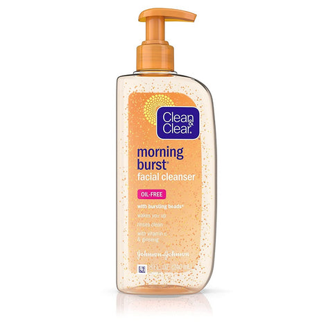 Clean & Clear Morning Burst Oil-Free Gentle Daily Acne Face Wash and Facial Cleanser, 8 fl oz