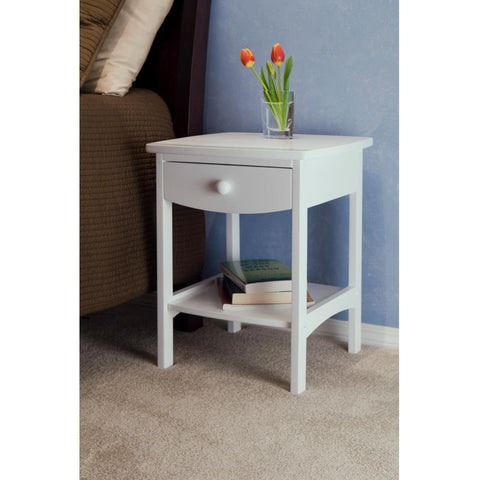 Claire Accent Table/Night Stand White Finish