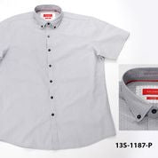 Oleg Cassini Men 13S-1187-P Poplin Print Short Sleeve Shirt Grey-GL/SHW/SHG