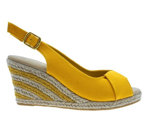 Pierre Dumas Ophelia-2 Women Wedge Heel Sandal Yellow-SHW