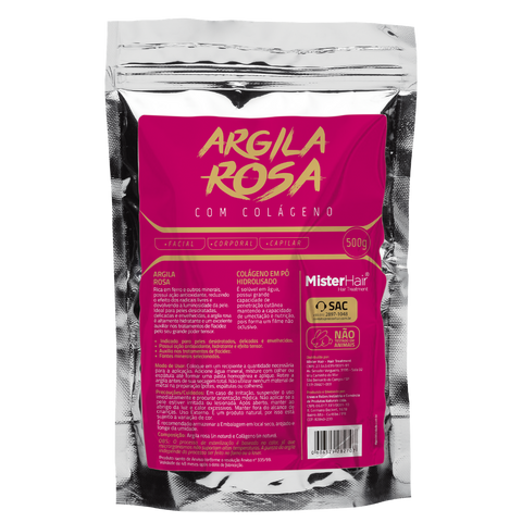 Argila Rosa Mister Hair  Pink Clay with Collagen-500g