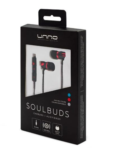 Unno Tekno Earbuds Soulbuds 3.5mm With Mic