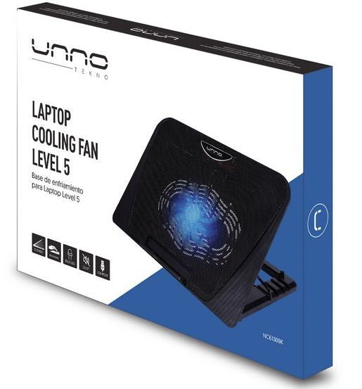 Unno Tekno Cooling Fan For Laptop Level 5 (NC6130BK)
