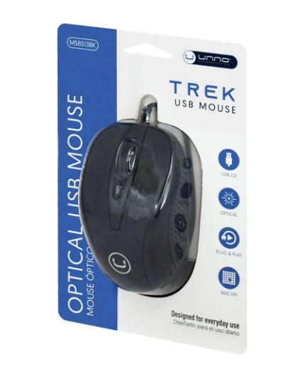 Unno Tekno Mouse Trek USB Black