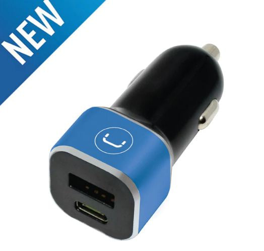 Unno Tekno Car Fast Charger PD28W Dual Port Type A & C (PW5025BK)