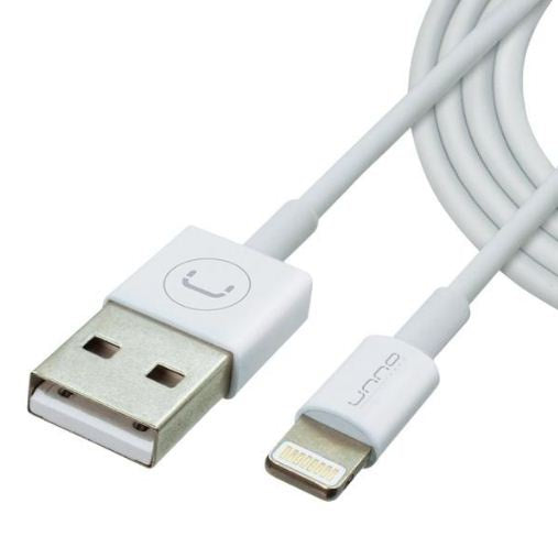 Unno Tekno Cable USB Lightning 1.5m/5ft White (CB4053WT)