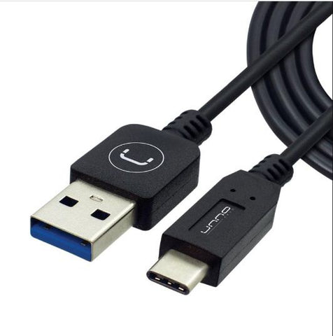 Unno Tekno Cable Type-C USB 3.0, 1.5m/5ft Black