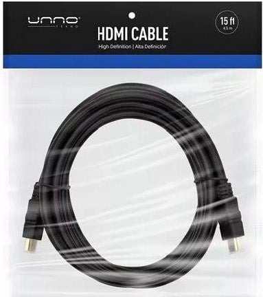 Unno Tekno Cable HDMI 4.5m/15ft Black