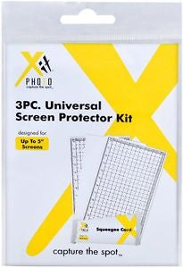 3PC Universal Screen Protector Kit For Up To 5" Screen