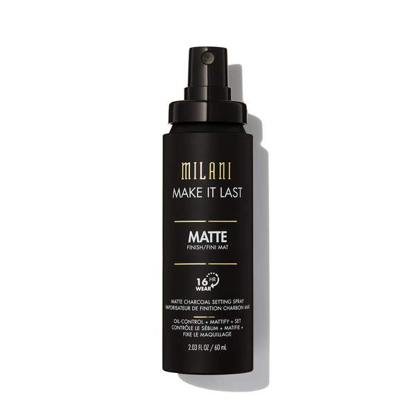 Milani Make It Last Matte Charcoal Setting Spray – Oil-Control Makeup Setting Spray