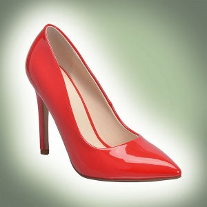 My Delicious Scheme-S Women Pointy Toe High Heel Shoe Pat D-Red-SHW