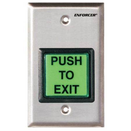 Enforcer Push-to-Exit Plate Illuminated with Timer