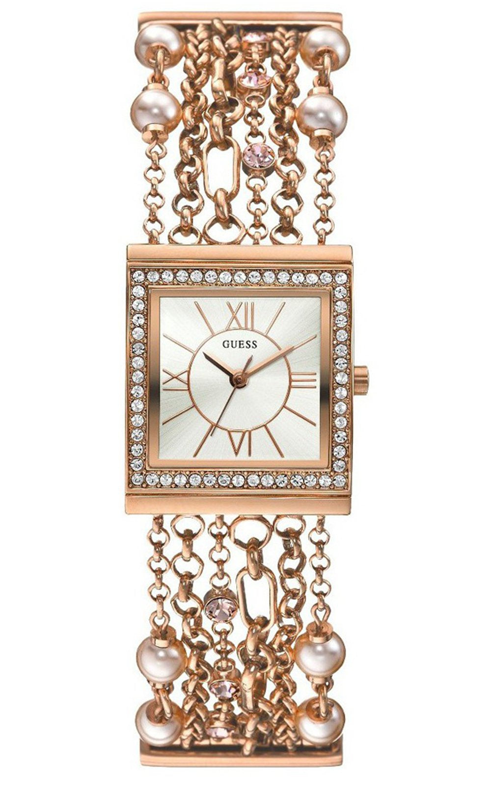Guess W0417L3-Women Rose Gold Stainless Steel Watch-GL