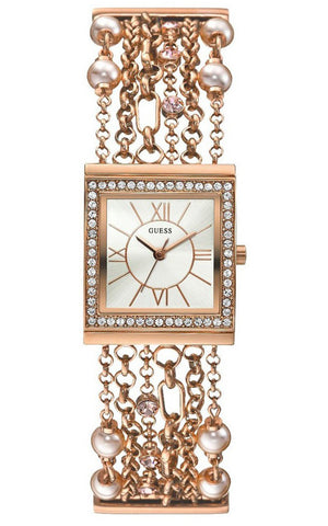 Guess W0417L3-Women Rose Gold Stainless Steel Watch-GL