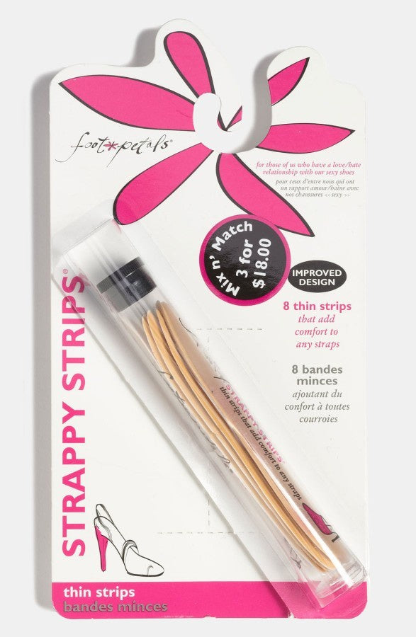 Foot Petal Strappy Strips-Nude-SHW/SHG/MT