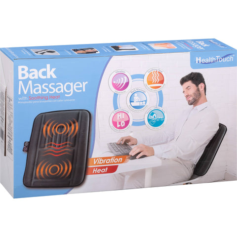 Health Touch Back Massager with Soothing Heat And vibration