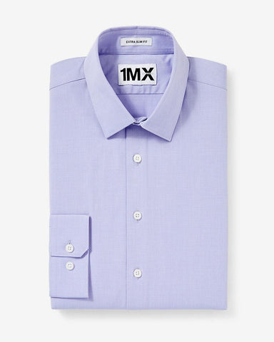 Express 00302151 Men Extra Slim Fit 1MX Longsleeve Shirt Lilac-SHG