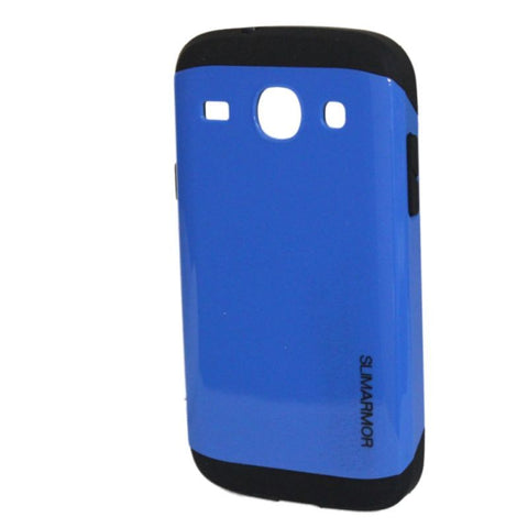 Samsung Galaxy Core 2 Case, Shock Absorption Shockproof Blue/Black