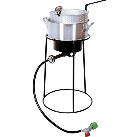 King Kooker 54,000 BTU Portable Propane Gas Outdoor Cooker with Aluminum Fry Pan