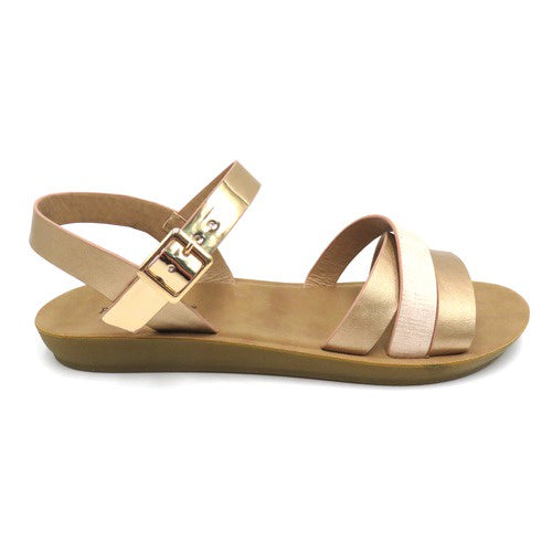 pierre dumas rose gold sandals