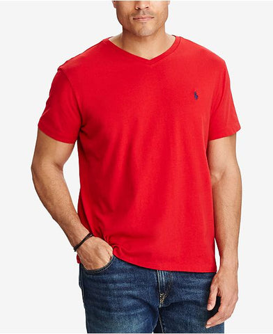 Polo Ralph Lauren Men V-Neck T-Shirt Red-MT