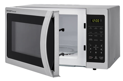 Sharp - 0.7 CuFt 700 Watt Stainless Steel Countertop Microwave Oven