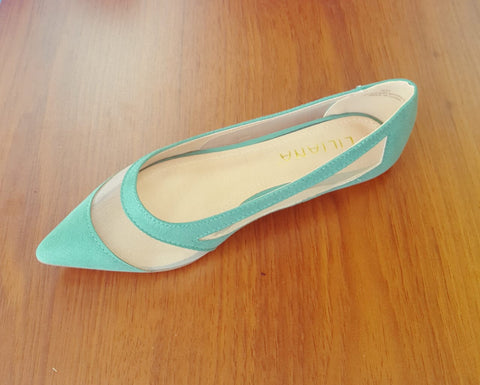 Liliana Alda-20 Women Ballet Flats Green-SHW