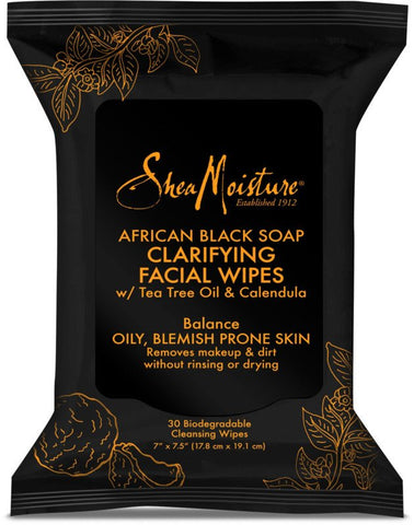 Shea Moisture African Black Soap Clarifying Facial Wipes