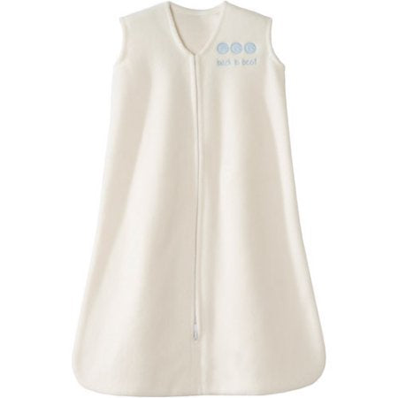 Halo Safe Dreams Micro-Fleece Wearable Blanket, Cream, 0-6m