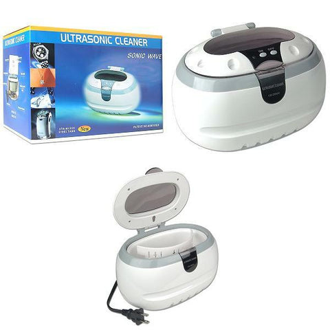 Portable Mini Plastic Sonic Wave Ultrasonic cleaning machine Polish Jewelry Eyeglass Watch Cleaner