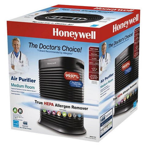 Honeywell True HEPA Allergen Remover Air Purifier HPA101TGT Black