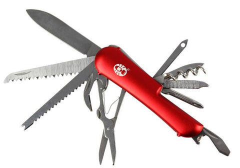 Coleman Ember III Folding Knife Red Aluminum Handle SC016