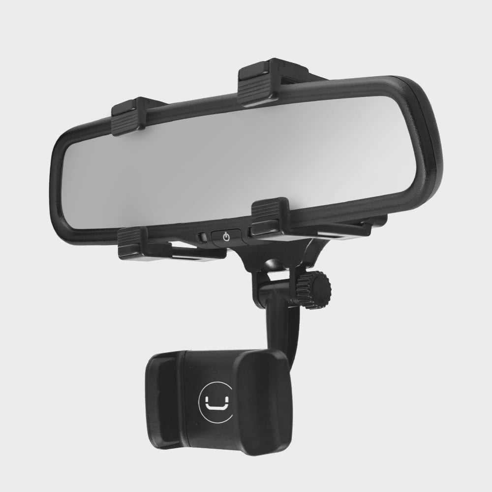 Unno Tekno Rearview Mirror Cell Phone Holder (CH3008BK)