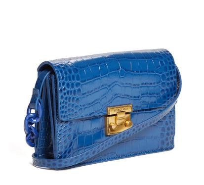 Guess 1GG9029565Z Women Crocodile Crossbody Flap Admiral Blue Multi